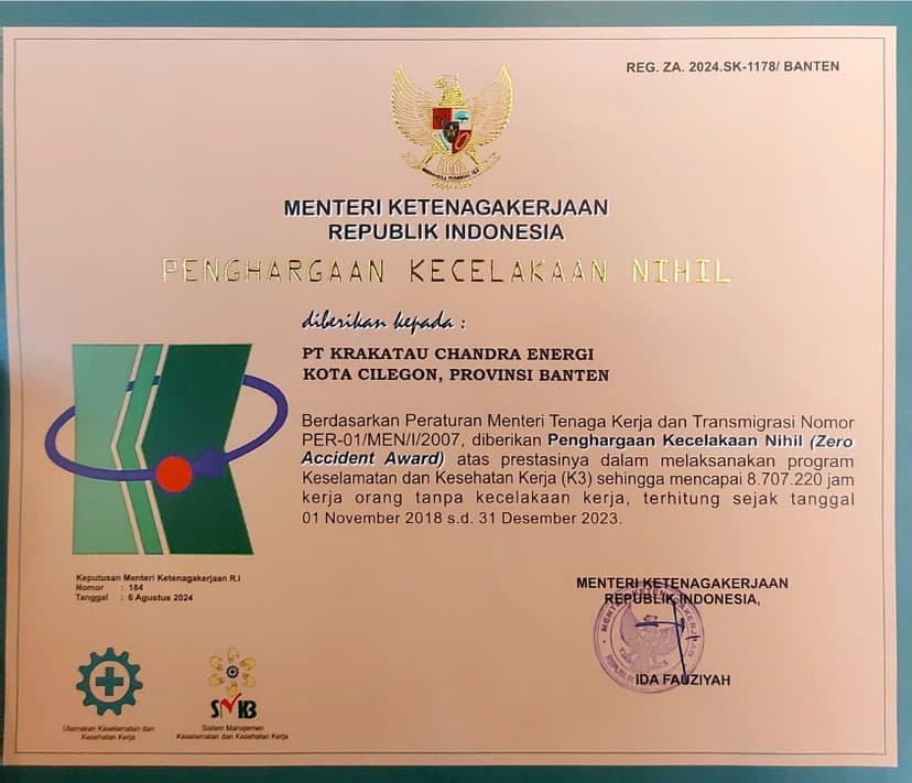 Image for Penghargaan Kecelakaan Nihil Image for Penghargaan Kecelakaan Nihil